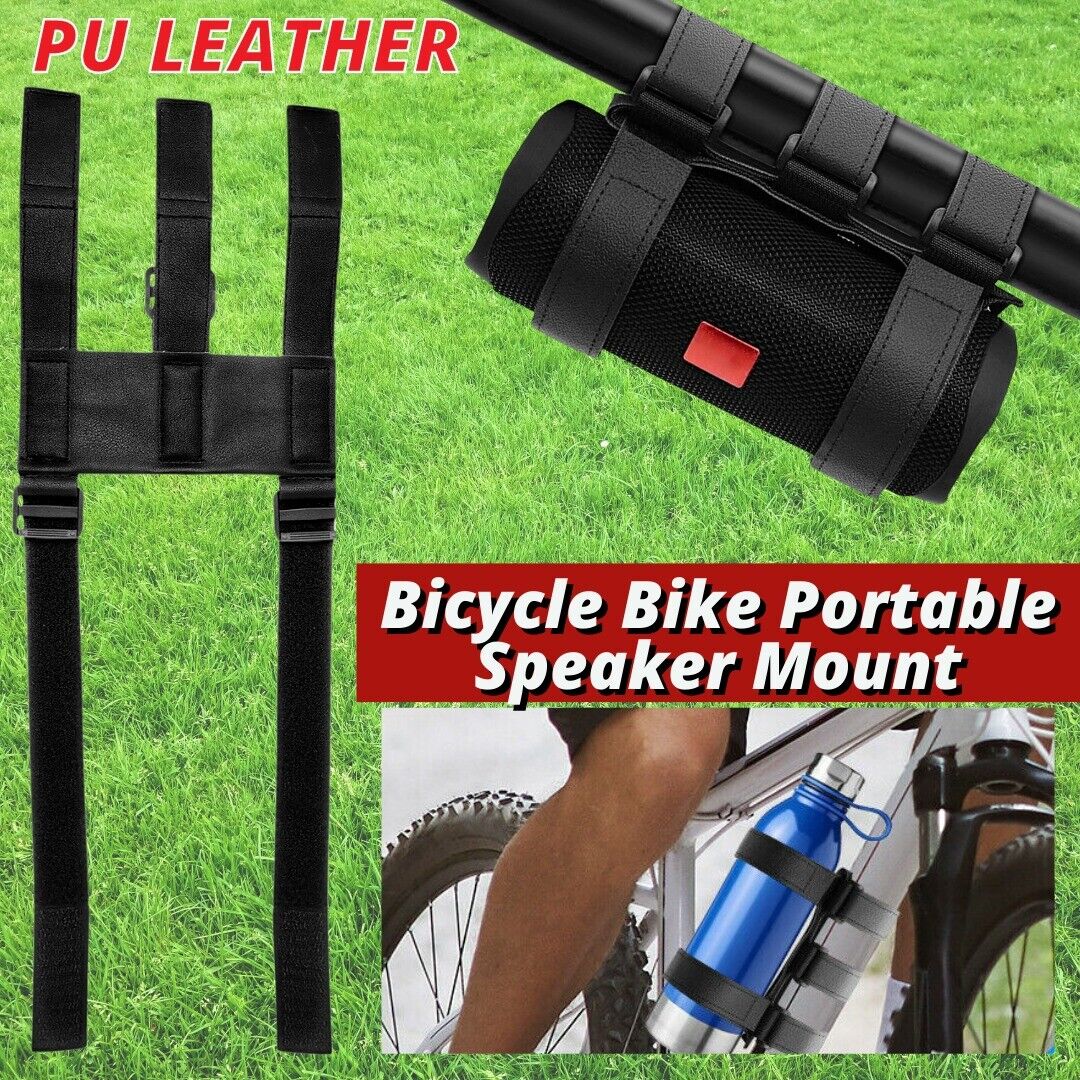 Bicycle Portable Bluetooth Speaker Mount for Golf Cart Bike Strap Accessories - InspiredGrabs.com