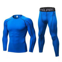 Thumbnail for Boost Your Fitness with the Ultimate Men's Compression Training Suit. - InspiredGrabs.com