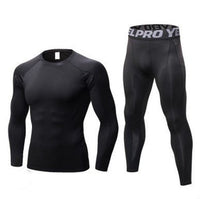 Thumbnail for Boost Your Fitness with the Ultimate Men's Compression Training Suit. - InspiredGrabs.com