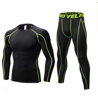 Thumbnail for Boost Your Fitness with the Ultimate Men's Compression Training Suit. - InspiredGrabs.com