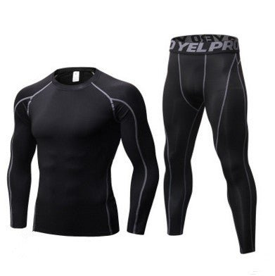 Boost Your Fitness with the Ultimate Men's Compression Training Suit. - InspiredGrabs.com