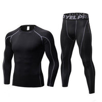 Thumbnail for Boost Your Fitness with the Ultimate Men's Compression Training Suit. - InspiredGrabs.com