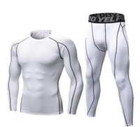 Thumbnail for Boost Your Fitness with the Ultimate Men's Compression Training Suit. - InspiredGrabs.com