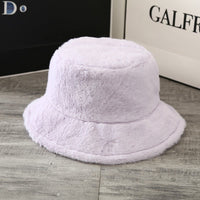 Thumbnail for British Women's Curled Soft Plush Solid Color Hat - InspiredGrabs.com