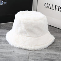 Thumbnail for British Women's Curled Soft Plush Solid Color Hat - InspiredGrabs.com