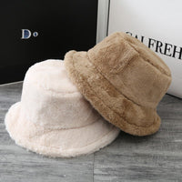 Thumbnail for British Women's Curled Soft Plush Solid Color Hat - InspiredGrabs.com