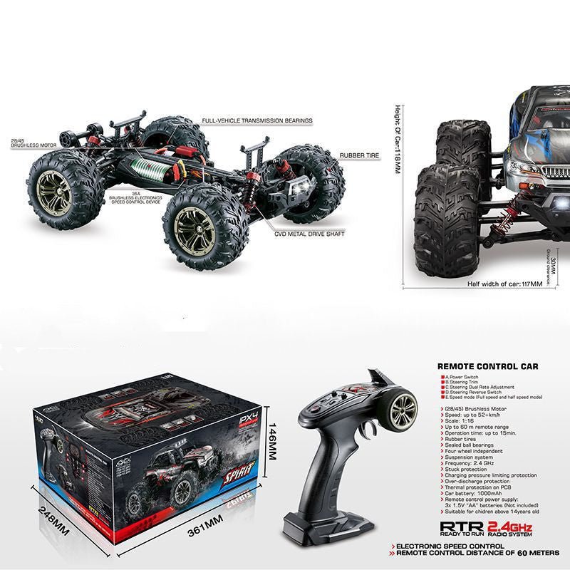 Brushless New Product 4WD Remote Control Car Toys - InspiredGrabs.com