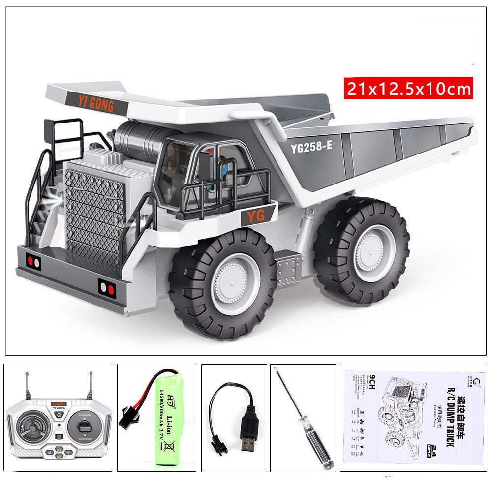 Children's Simple Alloy Charging Excavator Toy Car - InspiredGrabs.com