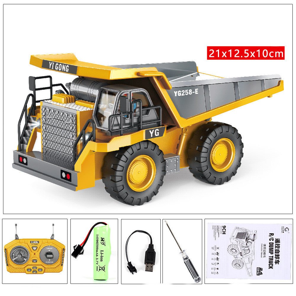 Children's Simple Alloy Charging Excavator Toy Car - InspiredGrabs.com