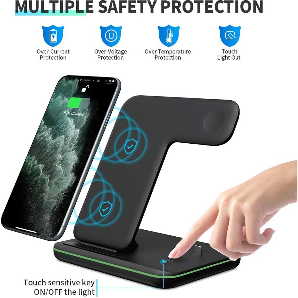 Convenience and Versatility with Our 3-in-1 Wireless Charger - InspiredGrabs.com