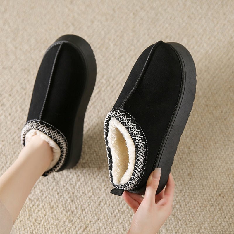 Cozy and Stylish: Baotou Plush Half Slippers for Women - Perfect for Home or Outdoors! - InspiredGrabs.com