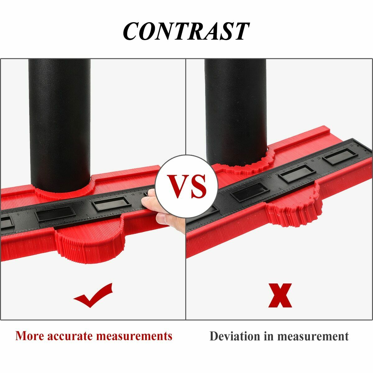 Contour Gauge Saker Duplicator Profile Copy Shape Measuring Tool Contour Gauge Duplicator Profile Copy Shape Measuring Ruler Tool - InspiredGrabs.com