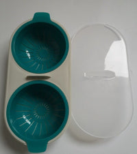 Thumbnail for Double Cup Microwave Egg Poacher: Food-Grade Cookware for Steamed Eggs - Kitchen Cooking Tools - InspiredGrabs.com