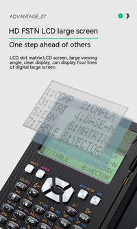 Thumbnail for Dual-Function Foldable Scientific Calculator with Handwriting Tablet - Desktop Learning Tool - InspiredGrabs.com