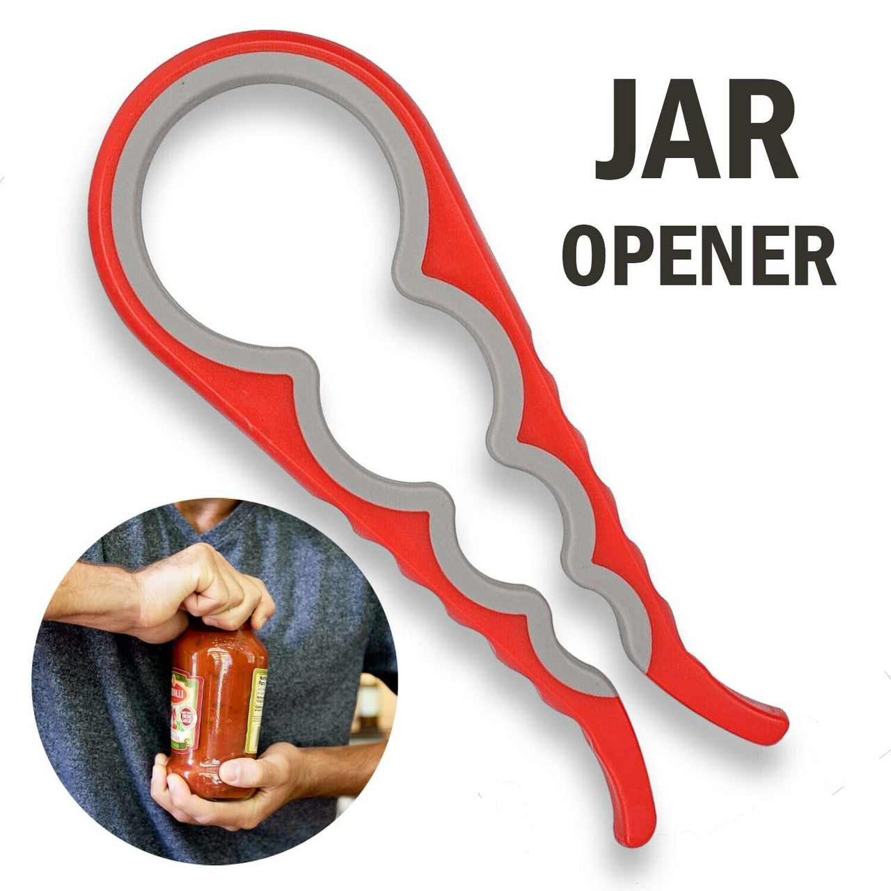 Jar Opener Rubber 4-In-1 Quick Lid Bottle Cap Grip Twister Remover Kitchen Tool - InspiredGrabs.com