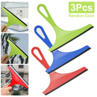 Thumbnail for 3X Glass Window Wiper Cleaner Squeegee Shower Screen Mirror Home Car Blade Brush Simple Green Car Glass Window Cleaner Wiper Cleaner Household Cleaning Brush Window Cleaning Tools - InspiredGrabs.com