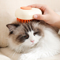 Thumbnail for Electric Avocado-Shaped Pet Grooming Brush with Self-Cleaning and Steam Spray Features for Cats and Dogs - Ideal for Massage and Grooming - InspiredGrabs.com