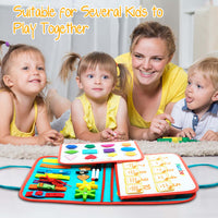 Thumbnail for Children's Educational Toy Dressing Felt Busy Board - InspiredGrabs.com