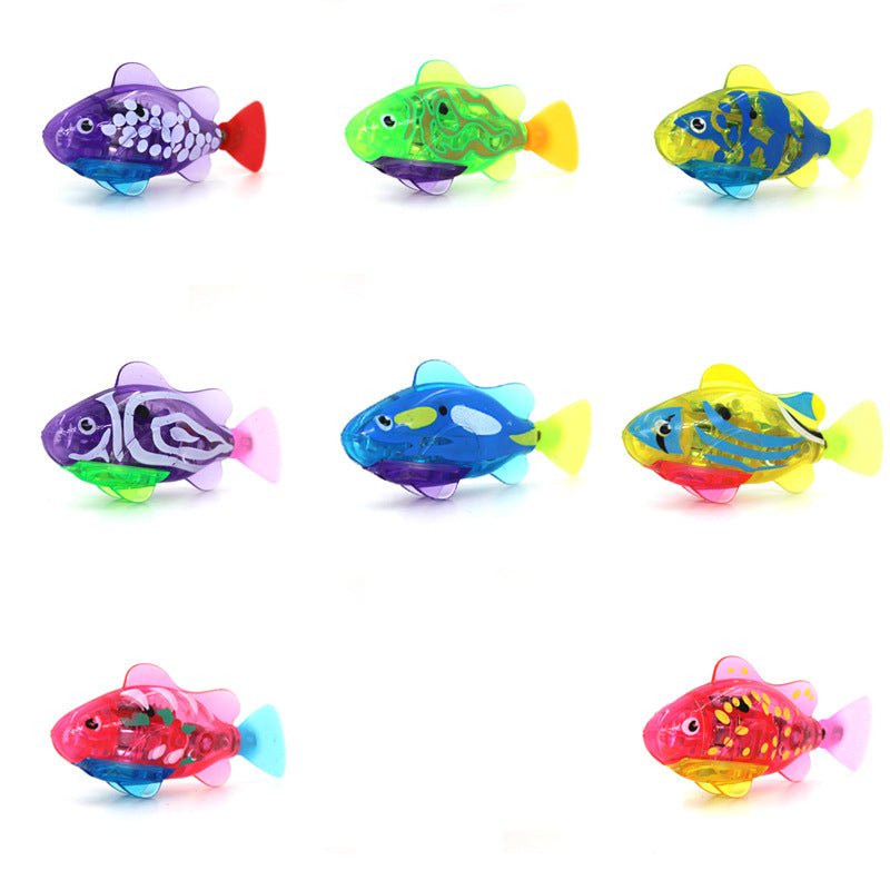 Cat Interactive Electric Fish Water Toy for Indoor Play Swimming Robot Fish Toys for Cat Dog Pet Baby Swimmer Bath Robofish Toys - InspiredGrabs.com