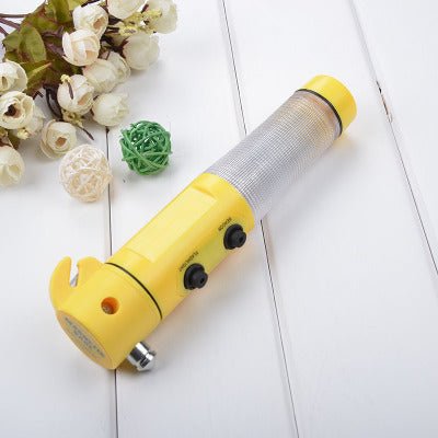 Car Auto LED Torch Flashlight Emergency Safety Hammer Belt Cutter Escape Tools - InspiredGrabs.com