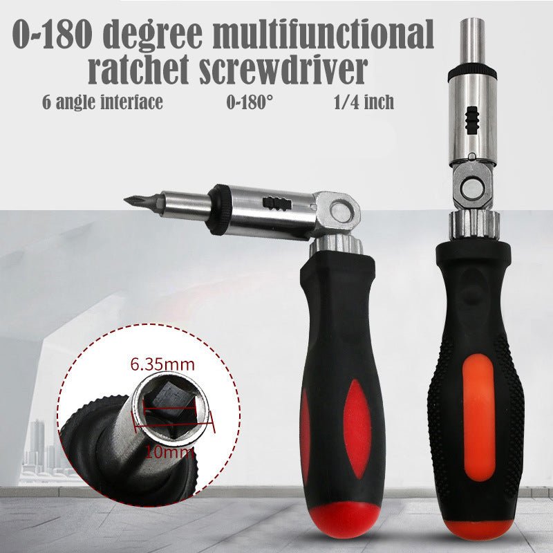 Experience the power of a multifunctional ratchet screwdriver. - InspiredGrabs.com