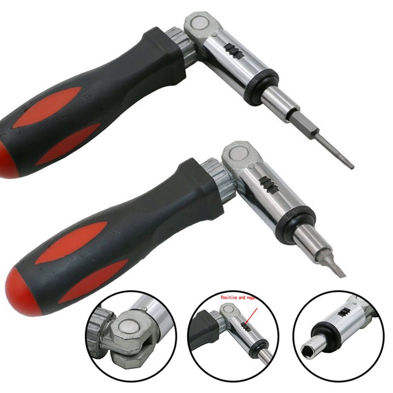 Experience the power of a multifunctional ratchet screwdriver. - InspiredGrabs.com