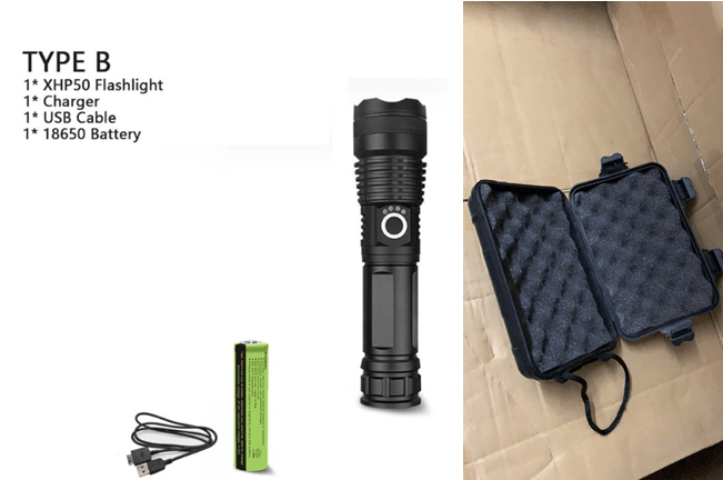 XHP70.2 Powerful USB Led Flashlight - InspiredGrabs.com