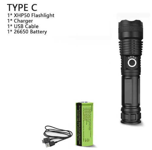 XHP70.2 Powerful USB Led Flashlight - InspiredGrabs.com