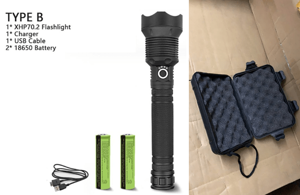 XHP70.2 Powerful USB Led Flashlight - InspiredGrabs.com