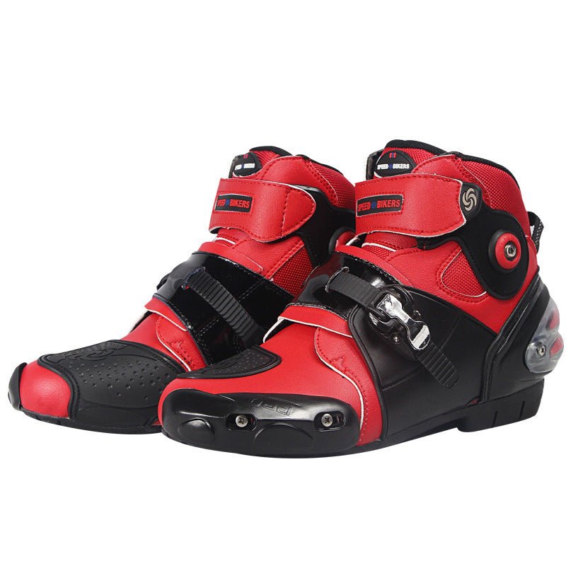 Experience ultimate comfort and protection with our professional road motorcycle riding shoes and ankle boots. - InspiredGrabs.com