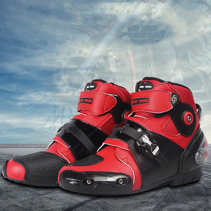 Experience ultimate comfort and protection with our professional road motorcycle riding shoes and ankle boots. - InspiredGrabs.com