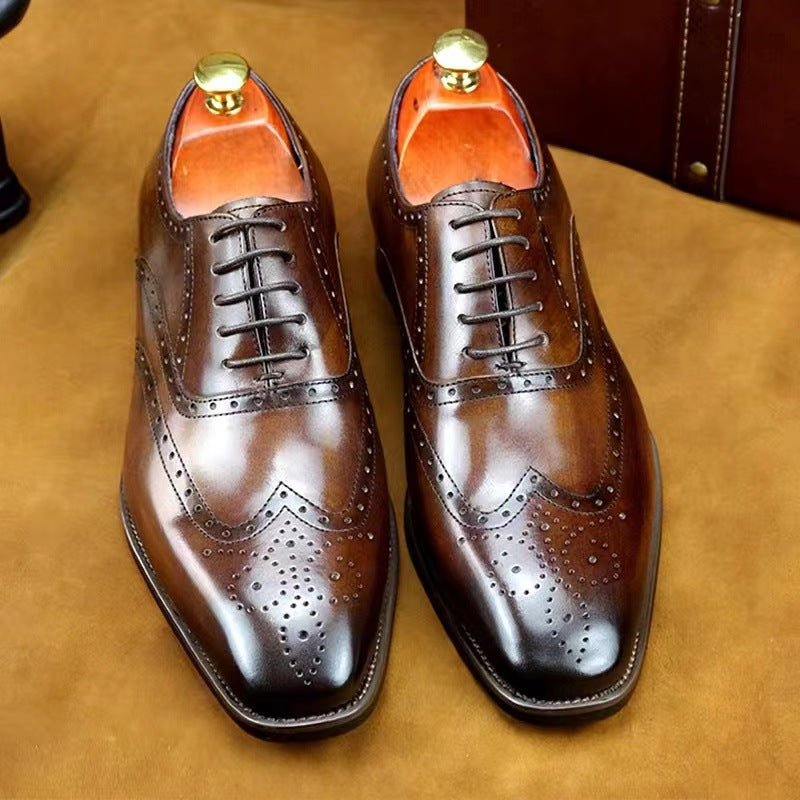 Fashion British Brogue Engraved Men's Shoes - InspiredGrabs.com