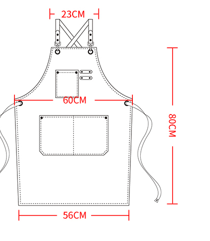 Barber Shop Work Wear Female Trendy Fashion Apron - InspiredGrabs.com