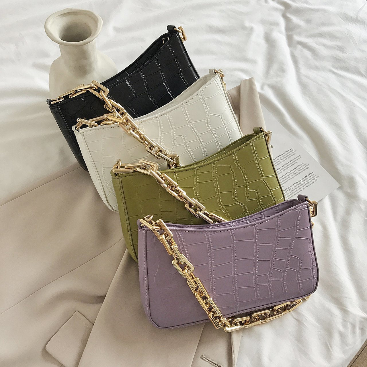Fashion Korean Style Simple One-Shoulder Armpit Bag - InspiredGrabs.com