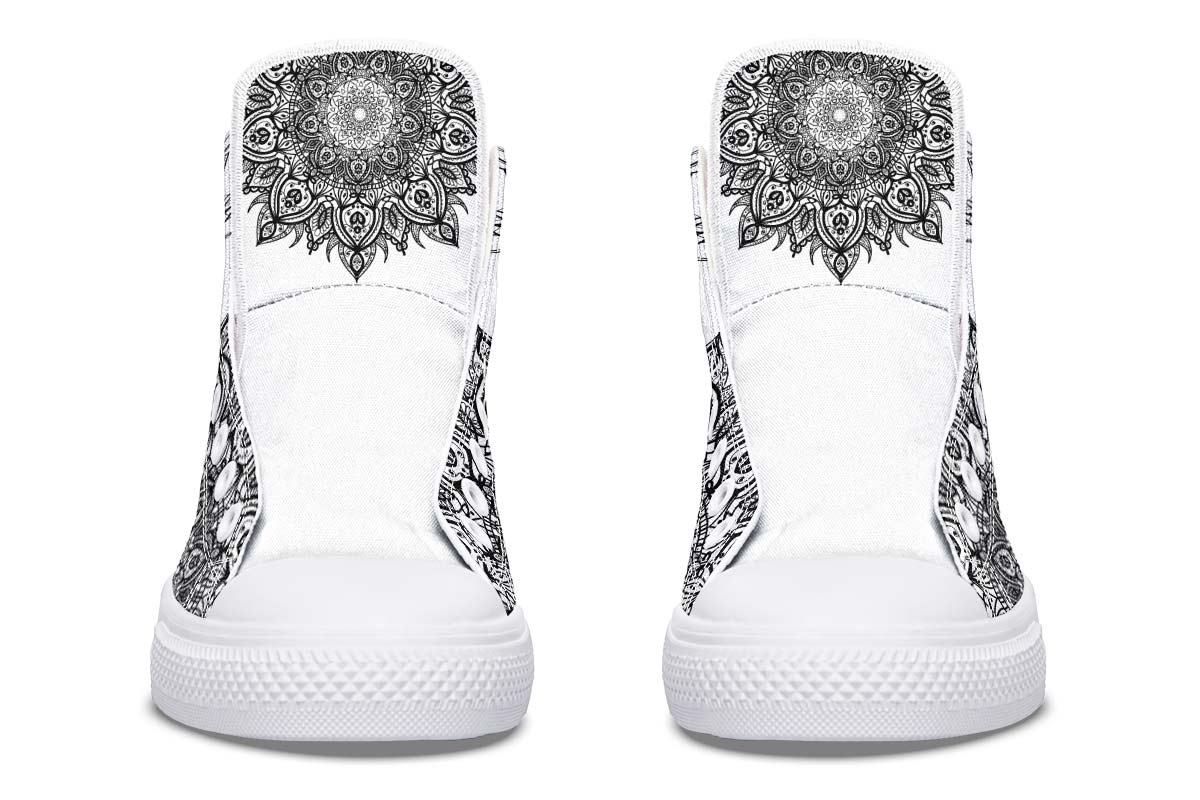 Fashion Printed Couple High Top Canvas Shoes - InspiredGrabs.com