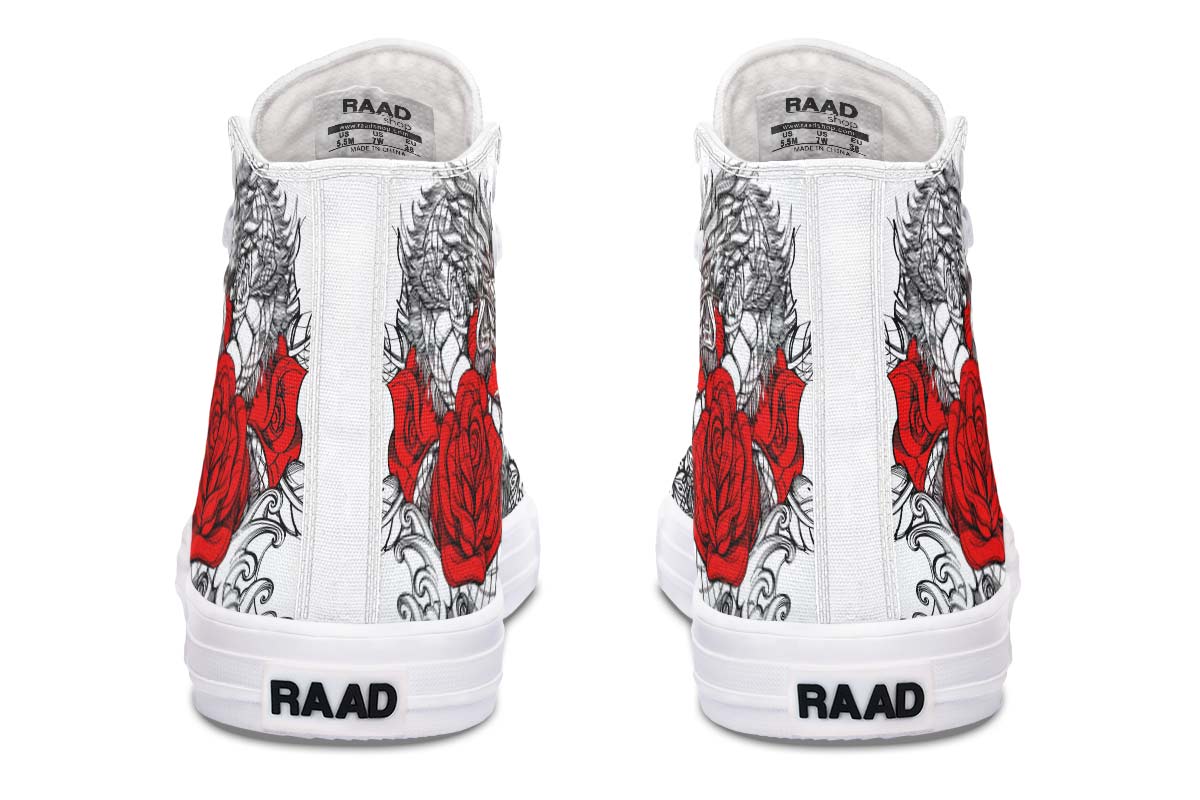 Fashion Printed Couple High Top Canvas Shoes - InspiredGrabs.com