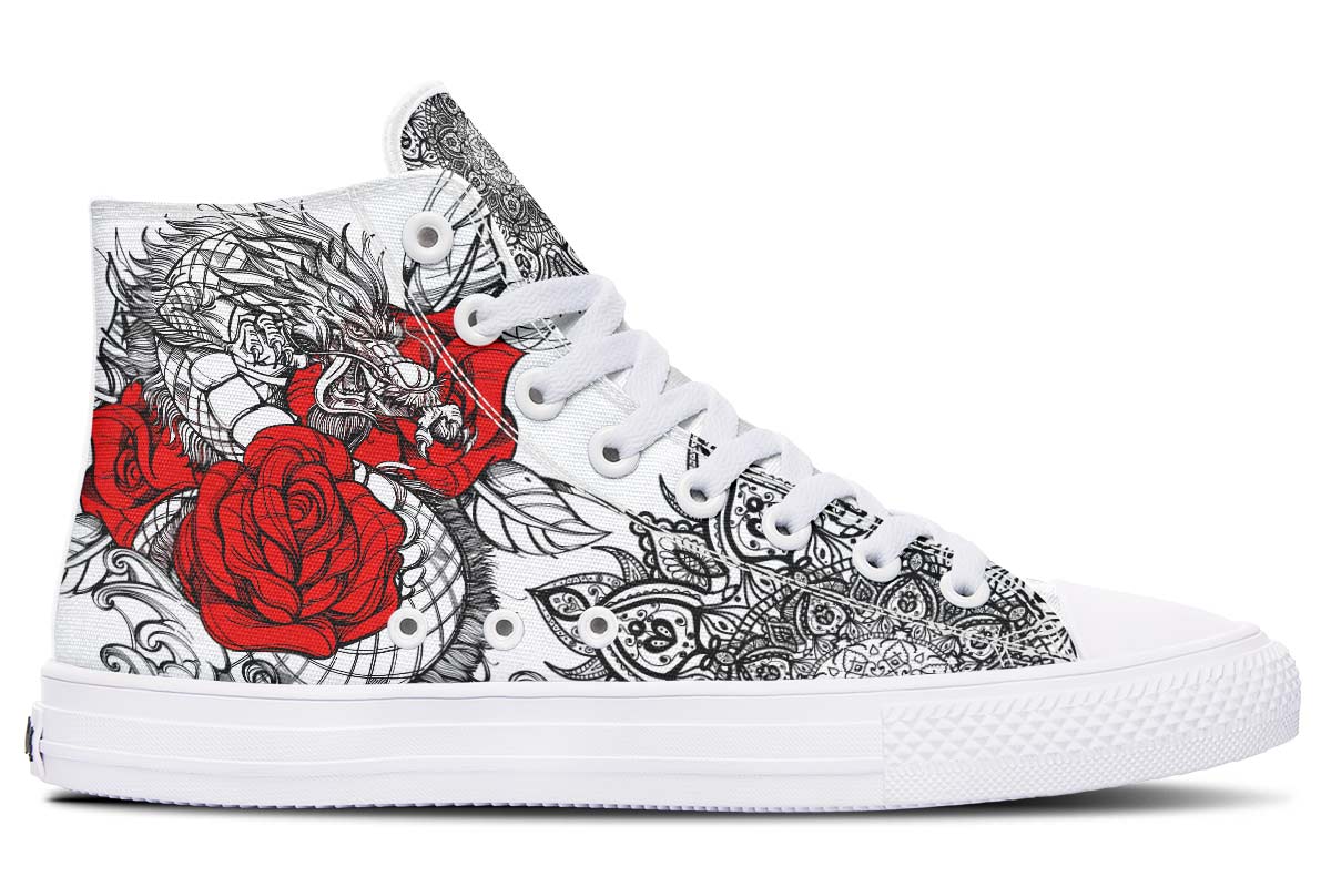 Fashion Printed Couple High Top Canvas Shoes - InspiredGrabs.com