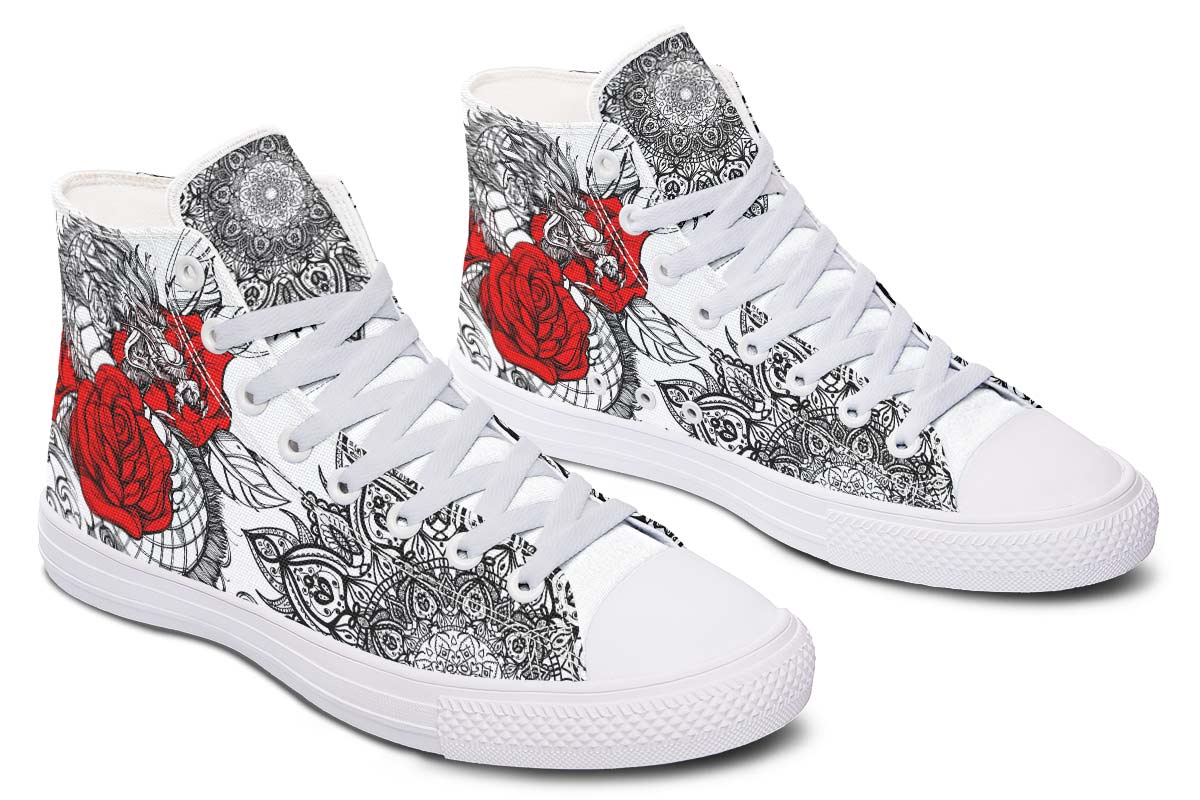 Fashion Printed Couple High Top Canvas Shoes - InspiredGrabs.com