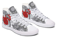 Thumbnail for Fashion Printed Couple High Top Canvas Shoes - InspiredGrabs.com