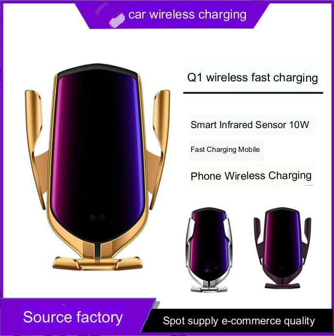 Car Wireless Charger 10W Induction Car Fast Wireless Charging with Car Phone Holder S5 - InspiredGrabs.com