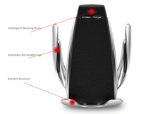 Thumbnail for Car Wireless Charger 10W Induction Car Fast Wireless Charging with Car Phone Holder S5 - InspiredGrabs.com