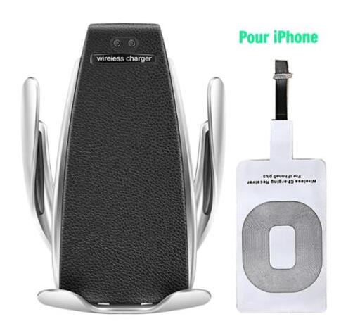 Car Wireless Charger 10W Induction Car Fast Wireless Charging with Car Phone Holder S5 - InspiredGrabs.com