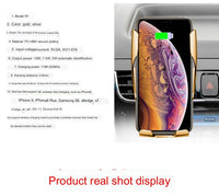 Thumbnail for Car Wireless Charger 10W Induction Car Fast Wireless Charging with Car Phone Holder S5 - InspiredGrabs.com