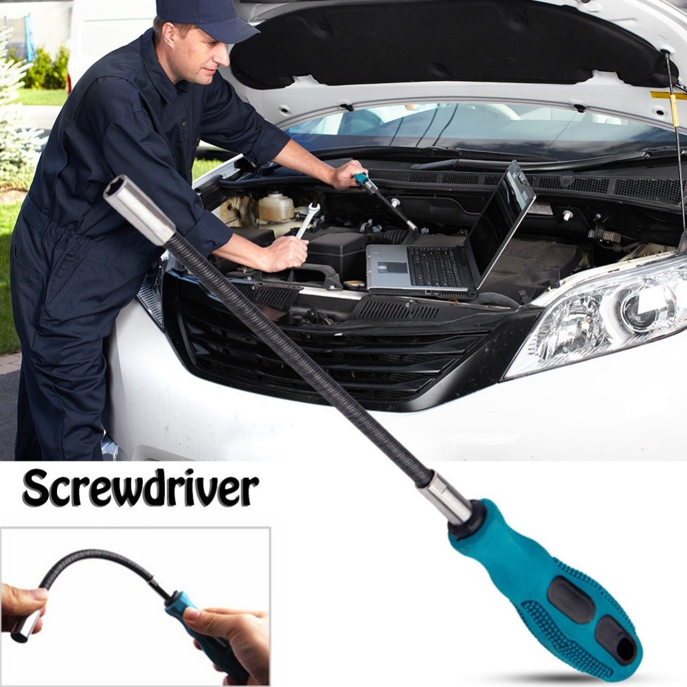 Flexible Hex Screwdriver with Elastic Bending Capability - InspiredGrabs.com