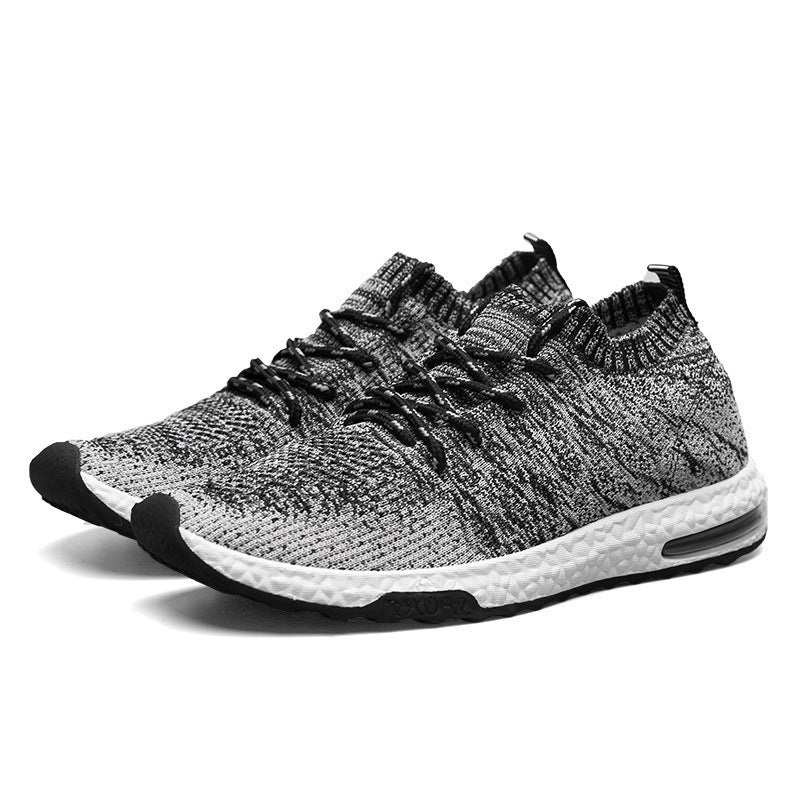 Flying Woven Mesh Sports Shoes Breathable And Comfortable Men's Shoes With Wild Travel Shoes - InspiredGrabs.com