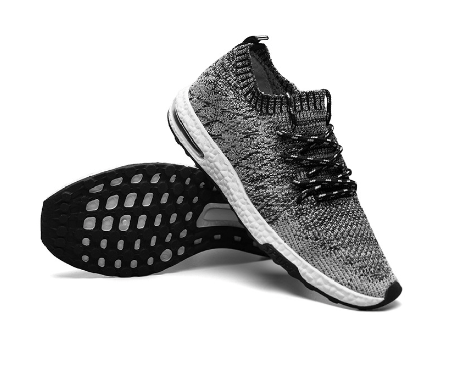 Flying Woven Mesh Sports Shoes Breathable And Comfortable Men's Shoes With Wild Travel Shoes - InspiredGrabs.com