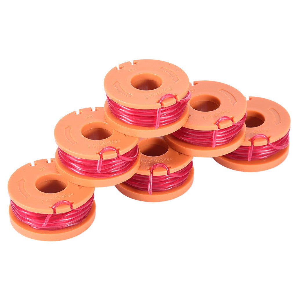 For WO-RX WA0010 Replacement Spool Line for Grass Trimmer Edger 6PCS - InspiredGrabs.com