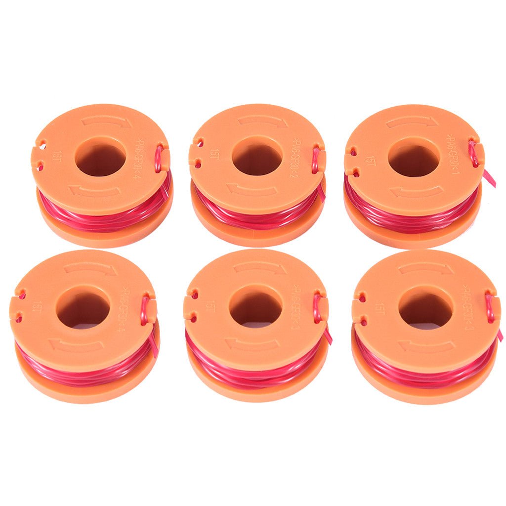 For WO-RX WA0010 Replacement Spool Line for Grass Trimmer Edger 6PCS - InspiredGrabs.com