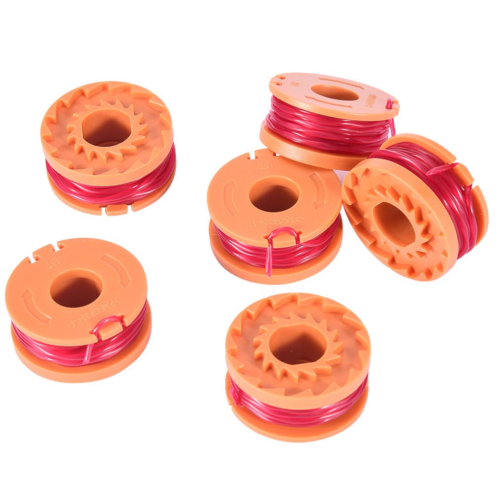 For WO-RX WA0010 Replacement Spool Line for Grass Trimmer Edger 6PCS - InspiredGrabs.com