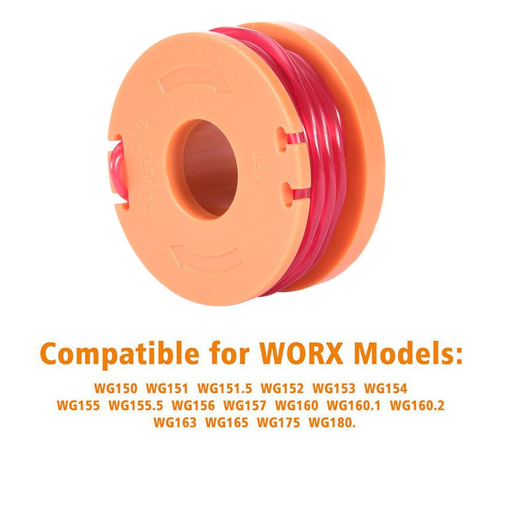 For WO-RX WA0010 Replacement Spool Line for Grass Trimmer Edger 6PCS - InspiredGrabs.com